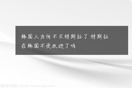 韩国人为何不买特斯拉了 特斯拉在韩国不受欢迎了吗