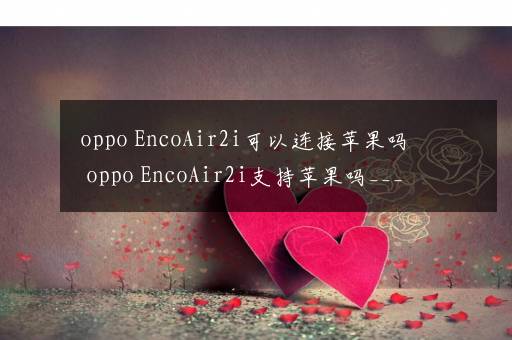 oppo EncoAir2i可以连接苹果吗 oppo EncoAir2i支持苹果吗