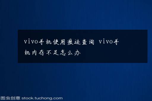 vivo手机使用痕迹查询  vivo手机内存不足怎么办