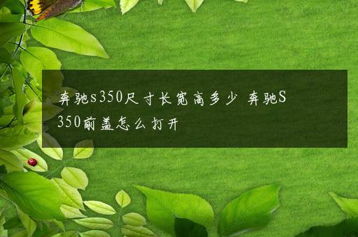 奔驰s350尺寸长宽高多少 奔驰S350前盖怎么打开