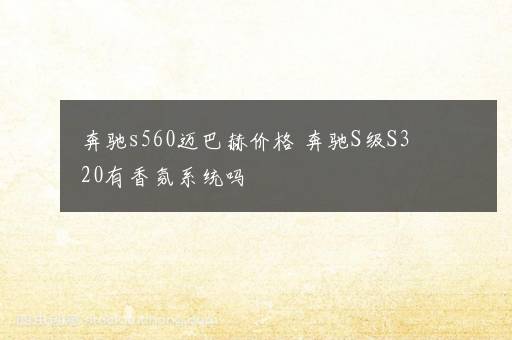 奔驰s560迈巴赫价格 奔驰S级S320有香氛系统吗